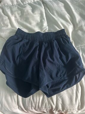 lululemon athletica Navy Layered Women's Athletic Shorts